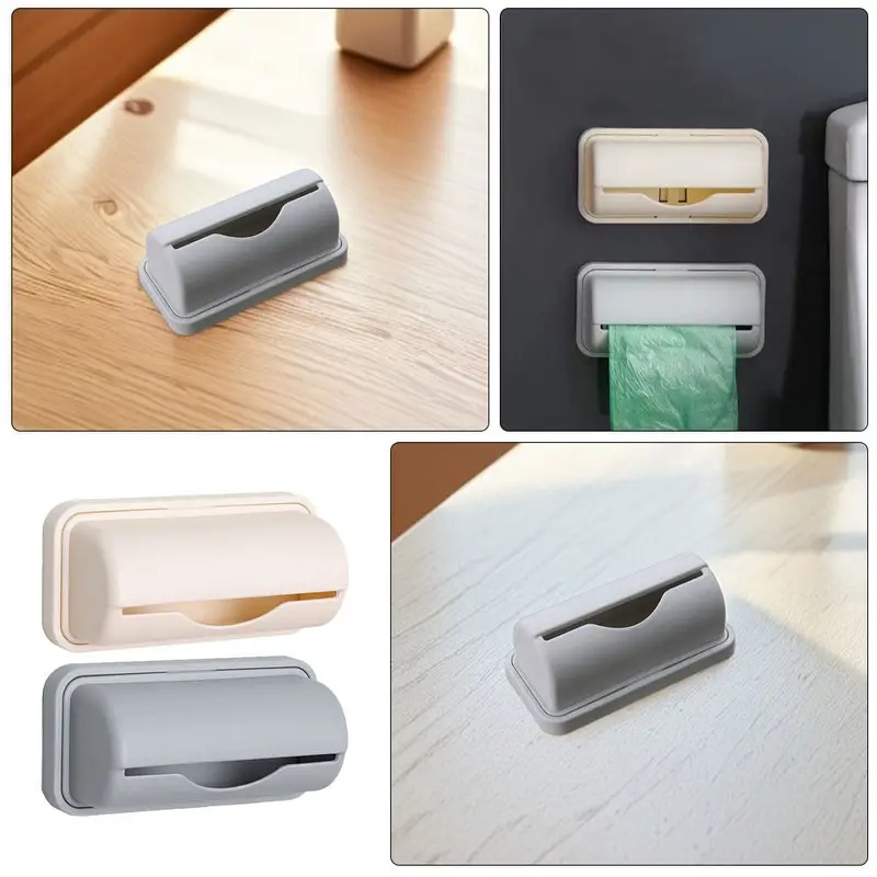 Kitchen Gadgets Organizer - 1/2/3/4Pcs Wall-Mounted Trash Bag Dispenser Kitchen