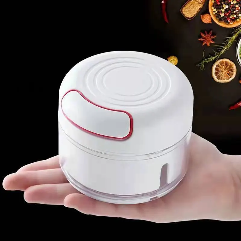 Kitchen Gadgets Vegetable Chopper - Plastic Garlic Crusher Press Vegetable Cutter