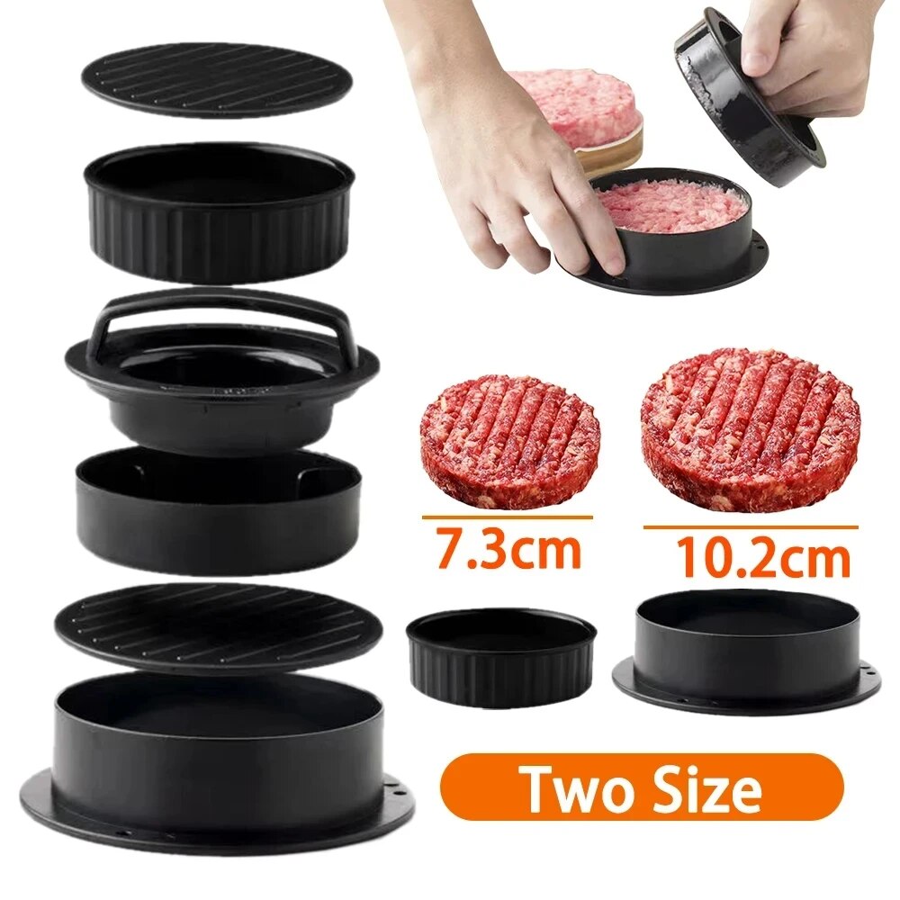 Round Hamburger Burger Press B - Kitchen Helper Gadgets 评论和价格