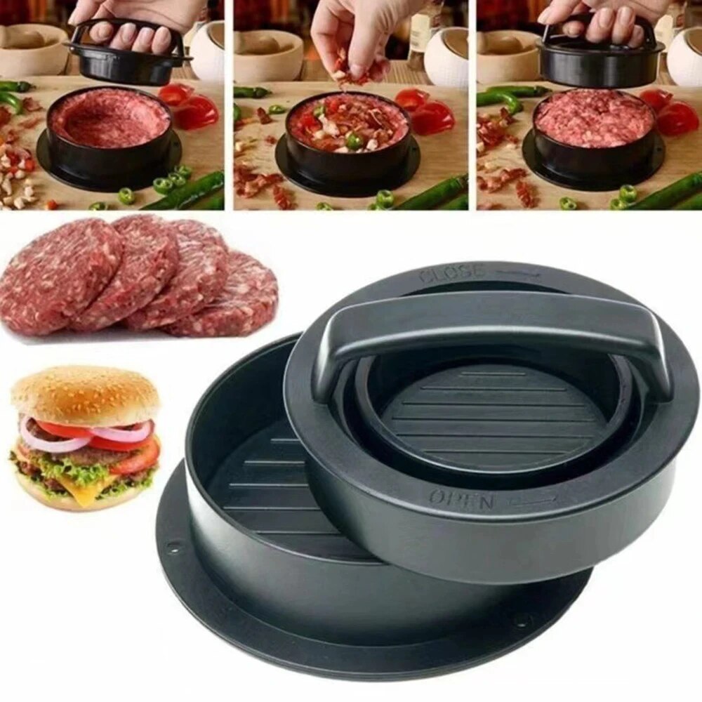 Round Hamburger Burger Press B - Kitchen Helper Gadgets 评论和价格
