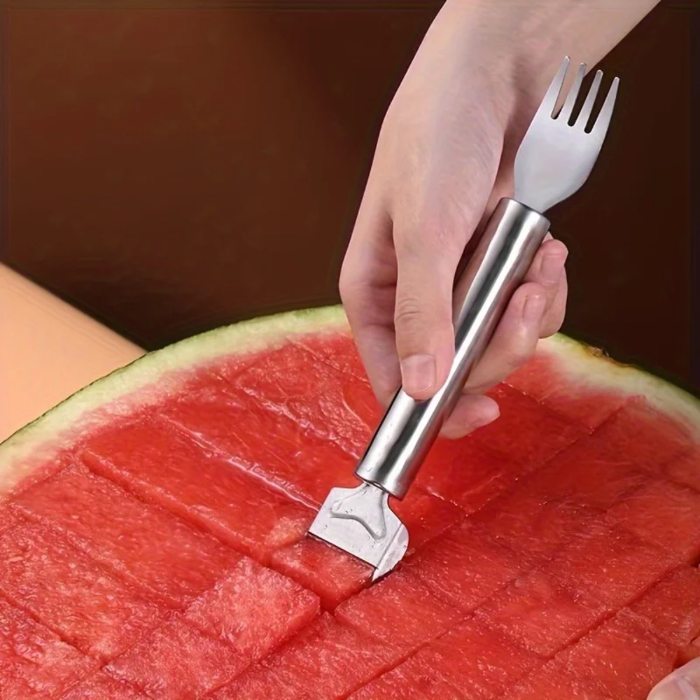 5PCS Stainless Steel 2 in 1 Wa - Watermelon Slicer Cutter 评论和价格