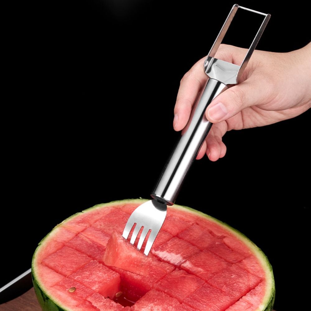5PCS Stainless Steel 2 in 1 Wa - Watermelon Slicer Cutter 评论和价格