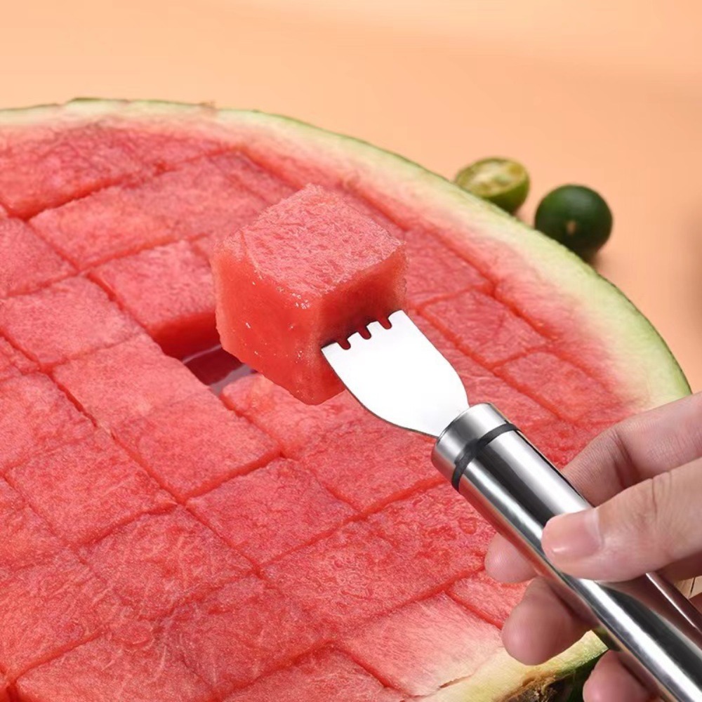 5PCS Stainless Steel 2 in 1 Wa - Watermelon Slicer Cutter 评论和价格