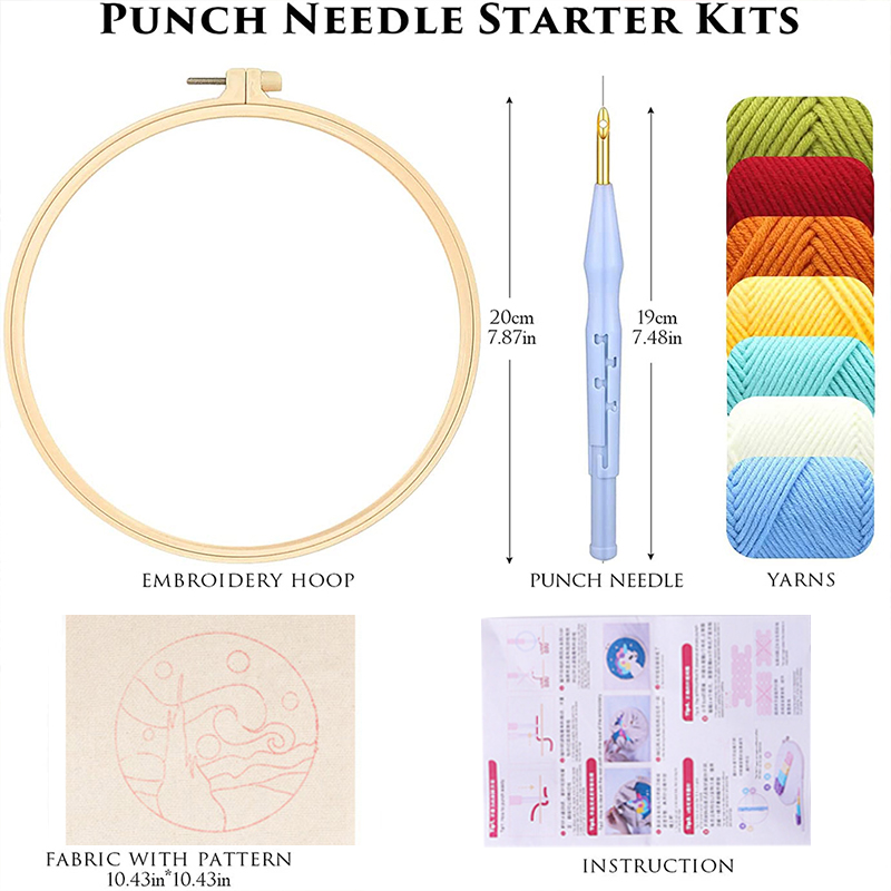 GATYZTORY 20x20cm Punch Needle - Kitchen Gadgets Crossword 评论和价格
