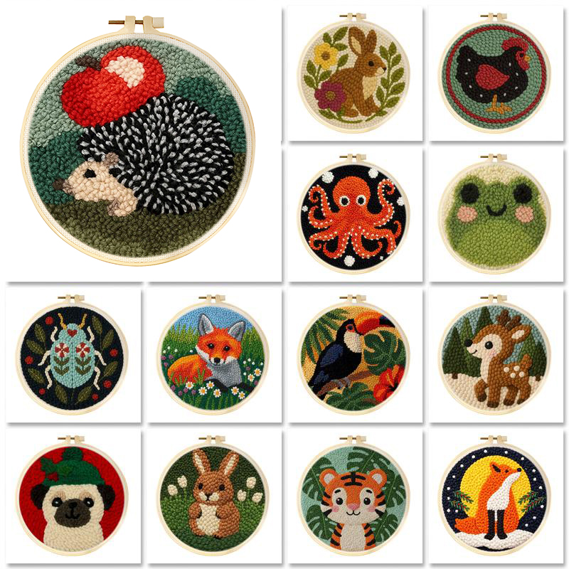 20x20cm Punch Needle Embroider - Kitchen Gadgets Crossword 评论和价格