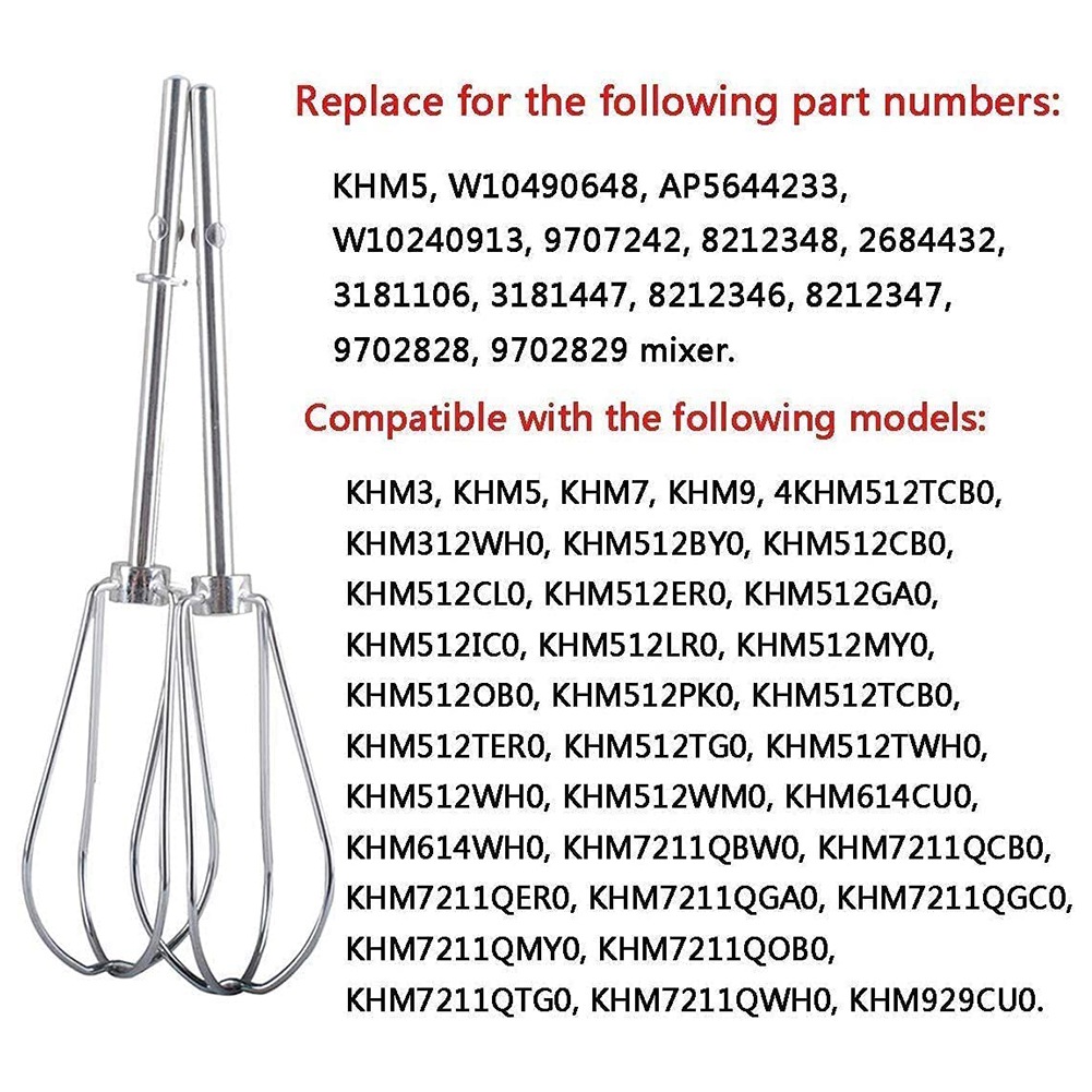 [B25B!】 W10490648 & KHMPW Beat - Kitchenaid Mixer Hand Mixer 评论和价格