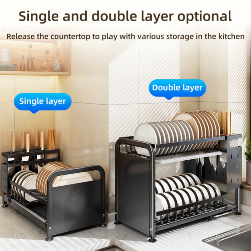2-layer Dish Drying Rack Multi - Kitchen Gadgets Rack Storage 评论和价格