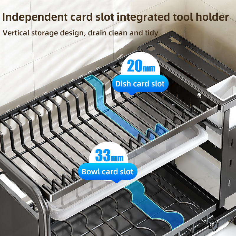 2-layer Dish Drying Rack Multi - Kitchen Gadgets Rack Storage 评论和价格