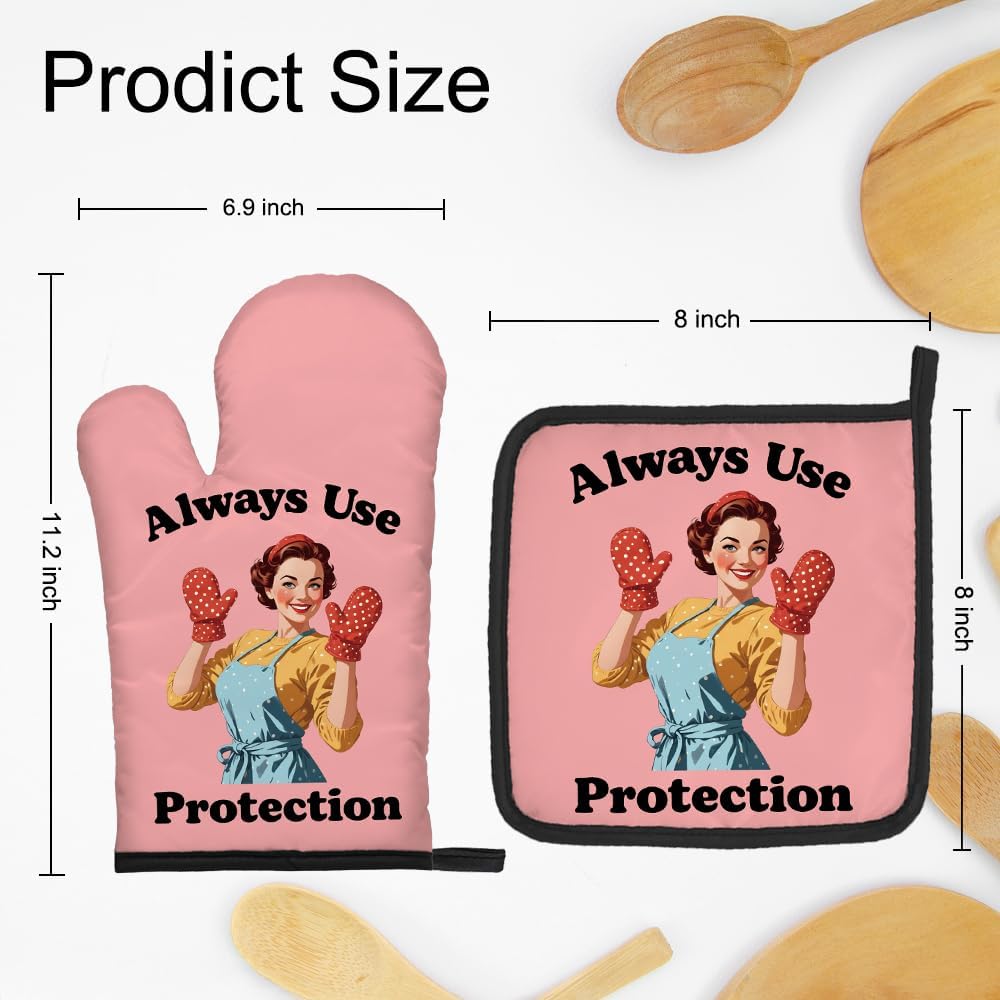 Always Use Protection Funny Ov - Funny Kitchen Gadgets Gifts 评论和价格