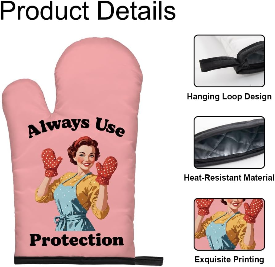 Always Use Protection Funny Ov - Funny Kitchen Gadgets Gifts 评论和价格