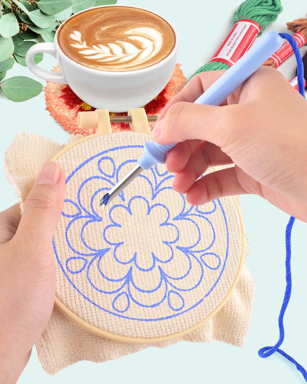 6pcs Punch Needle Embroidery K - Kitchen Gadgets Crossword 评论和价格