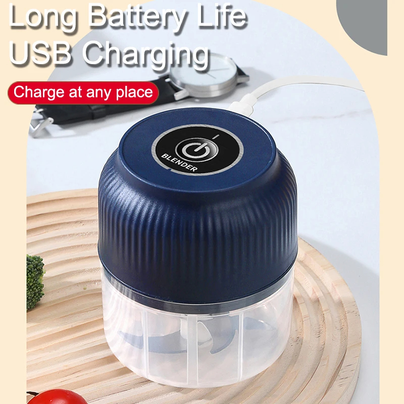 250ml Mini Wireless USB Rechar - Kitchen Gadgets Vegetable Chopper 评论和价格
