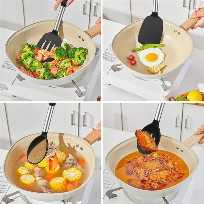 A013 Silicone Cooking Spatulas - Silicone Spatula Set 评论和价格