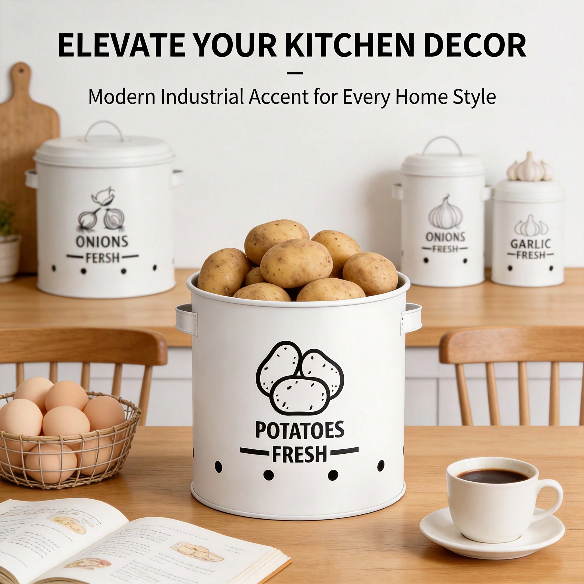 Potato Onion Garlic Storage Bi - Kitchen Gadgets Organizer 评论和价格