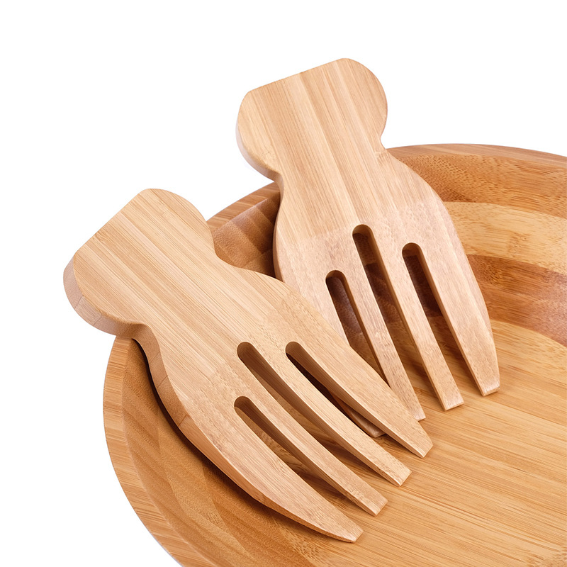 2Pcs Salad Hands Bamboo Salad  - Kitchen Helper Gadgets 评论和价格