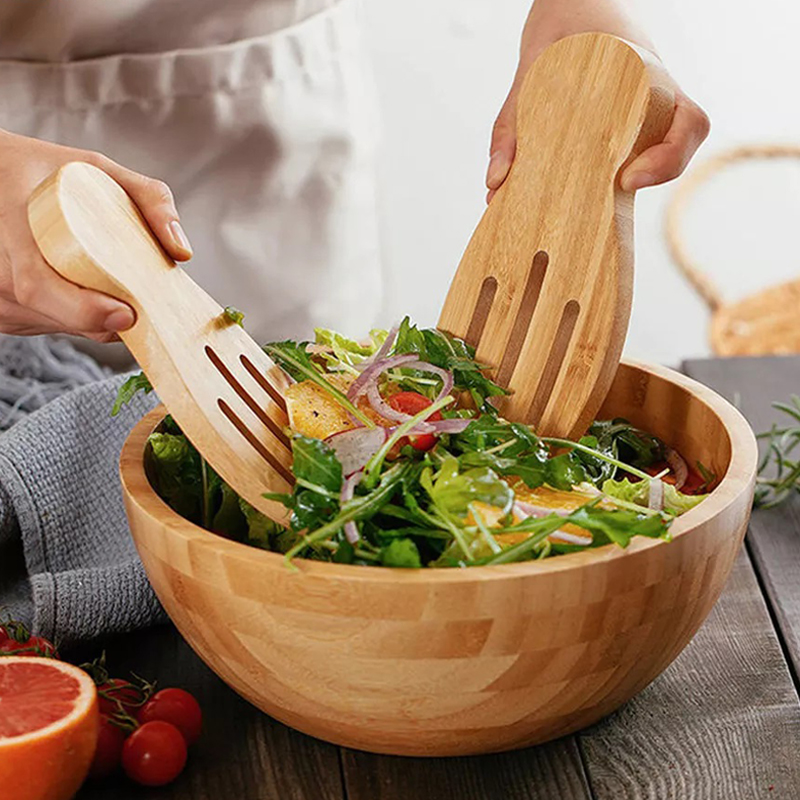 2Pcs Salad Hands Bamboo Salad  - Kitchen Helper Gadgets 评论和价格