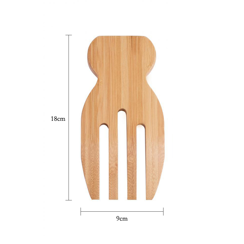 2Pcs Salad Hands Bamboo Salad  - Kitchen Helper Gadgets 评论和价格