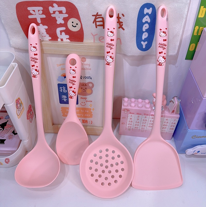 Anime Cute Print 4Pcs Silicone - Silicone Spatula Set 评论和价格