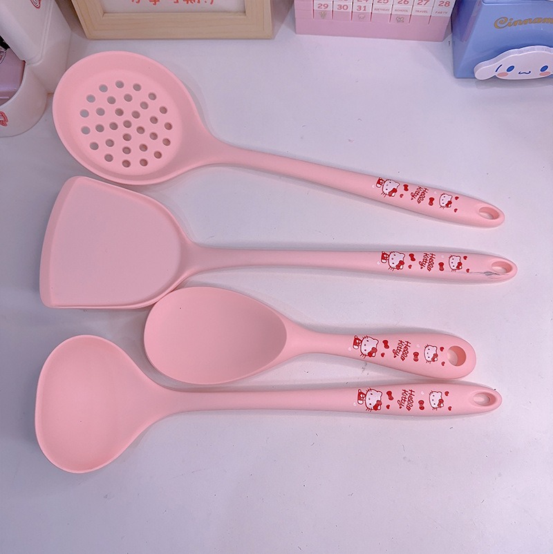 Anime Cute Print 4Pcs Silicone - Silicone Spatula Set 评论和价格