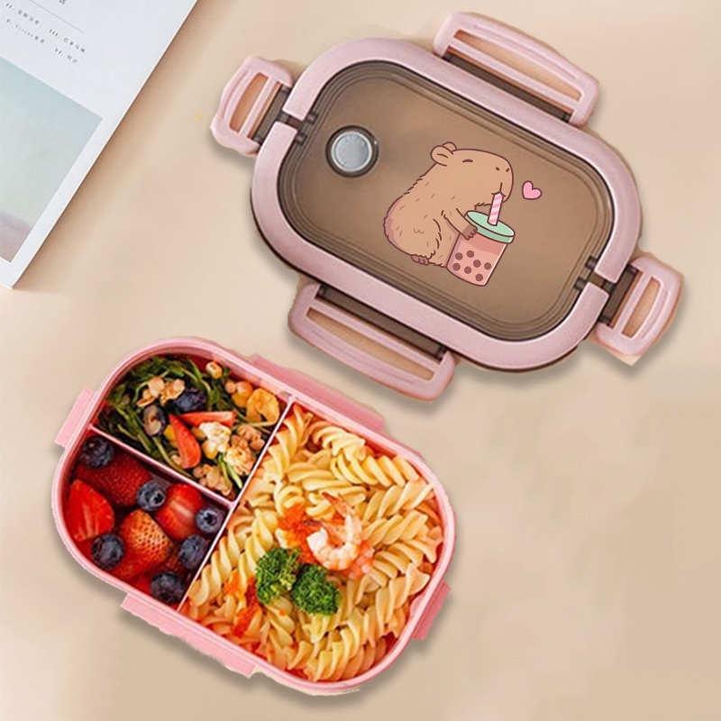 Capybara Bento Lunch Box Anime - Kitchen Gadgets Organizer 评论和价格