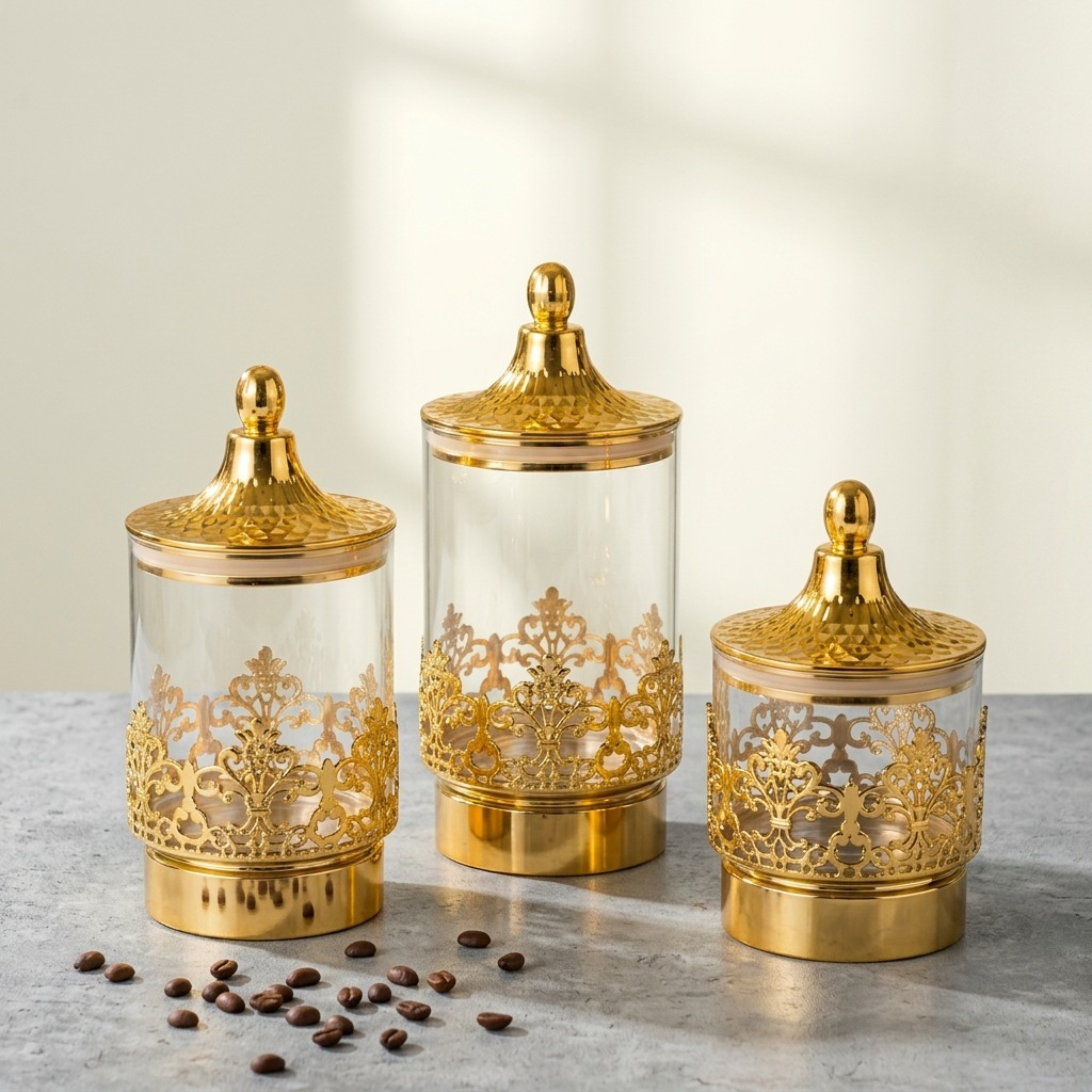 European Transparent Gold-plat - Kitchen Gadgets Organizer 评论和价格