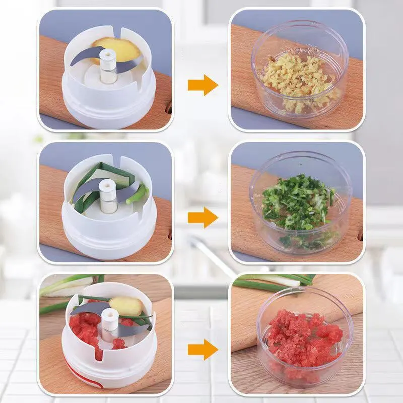 Plastic Garlic Crusher Press V - Kitchen Gadgets Vegetable Chopper 评论和价格