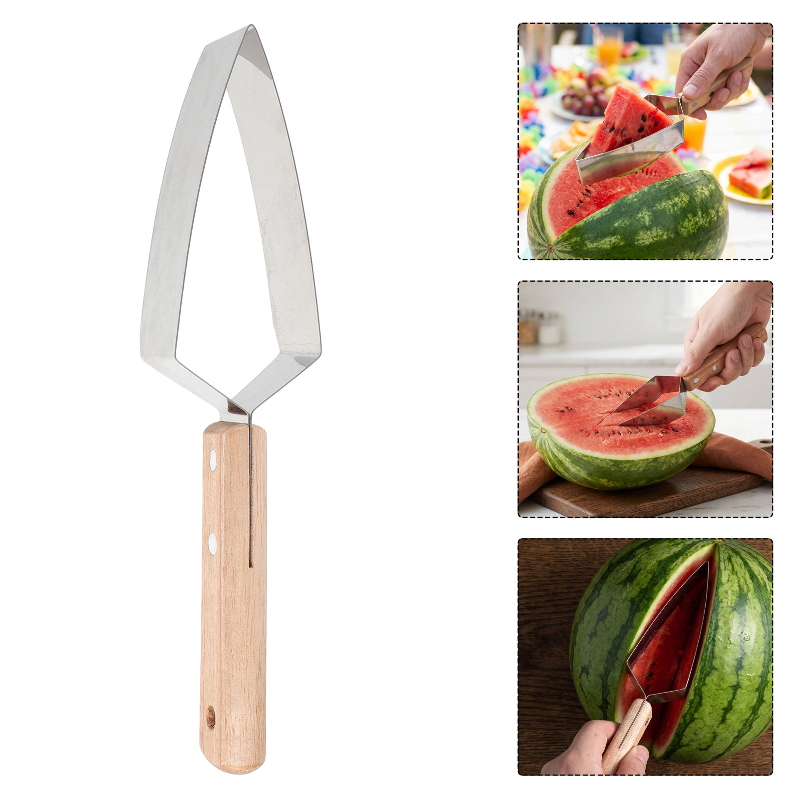 Stainless Steel Triangle Water - Watermelon Slicer Cutter 评论和价格