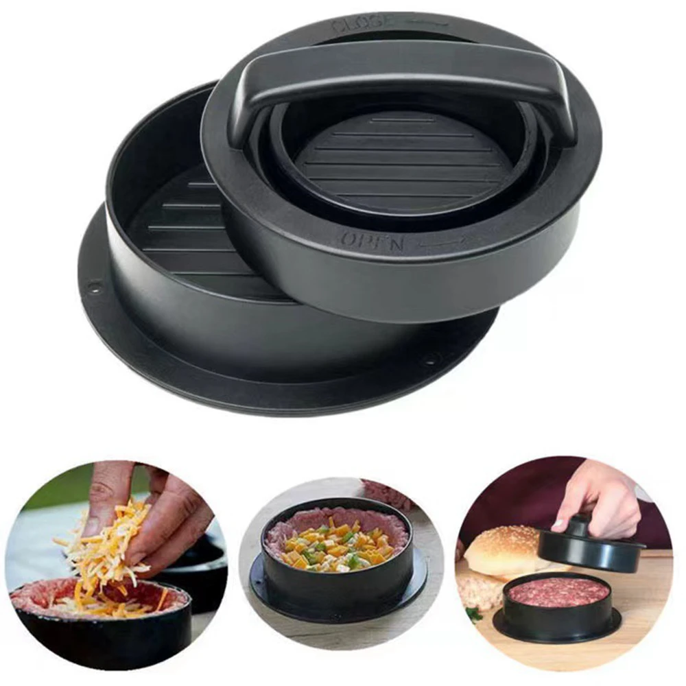 Round Hamburger Burger Press B - Kitchen Helper Gadgets 评论和价格