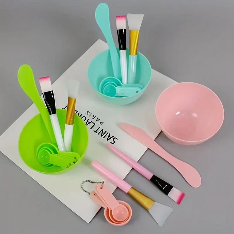 Face Mask Mixing Bowl Set, 7 I - Silicone Spatula Set 评论和价格