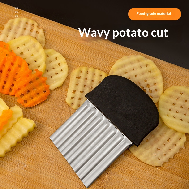 Stainless Steel Crinkle Cutter - Kitchen Gadgets Vegetable Chopper 评论和价格
