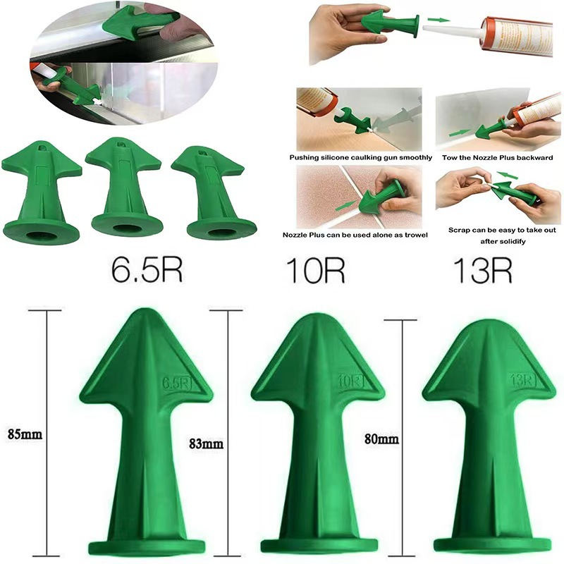 3Pcs Caulk Nozzle Applicator S - Silicone Spatula Set 评论和价格