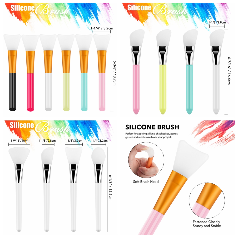 Silicone Craft Brush, Spatula  - Silicone Spatula Set 评论和价格
